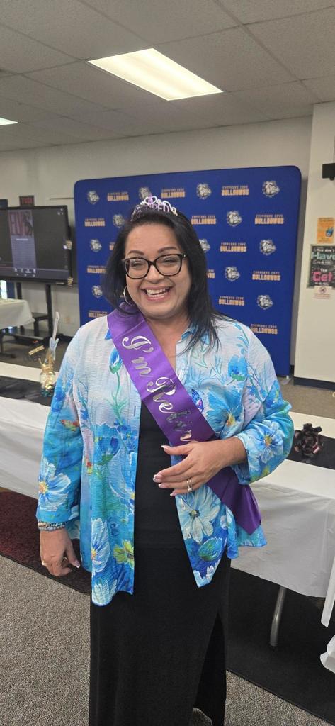 Mrs. Smith at retirement party