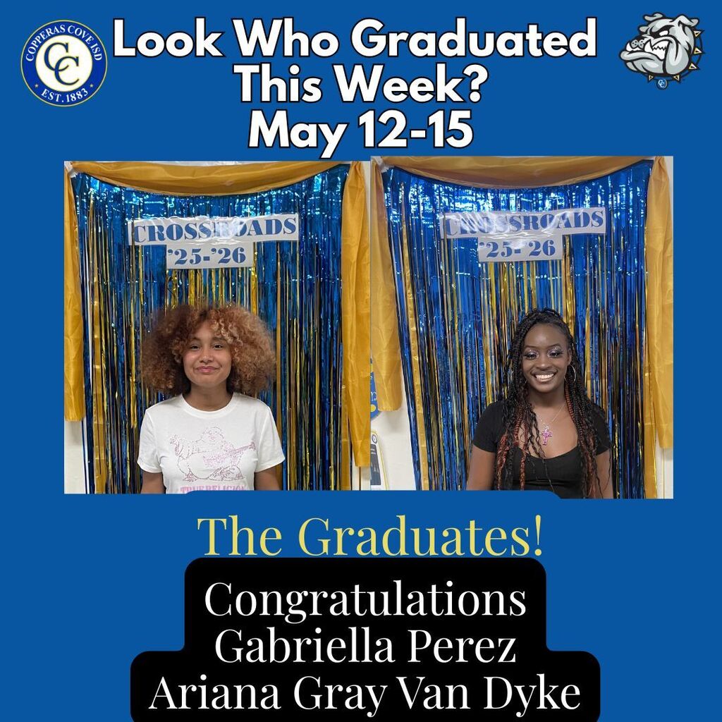 Graduates with logos