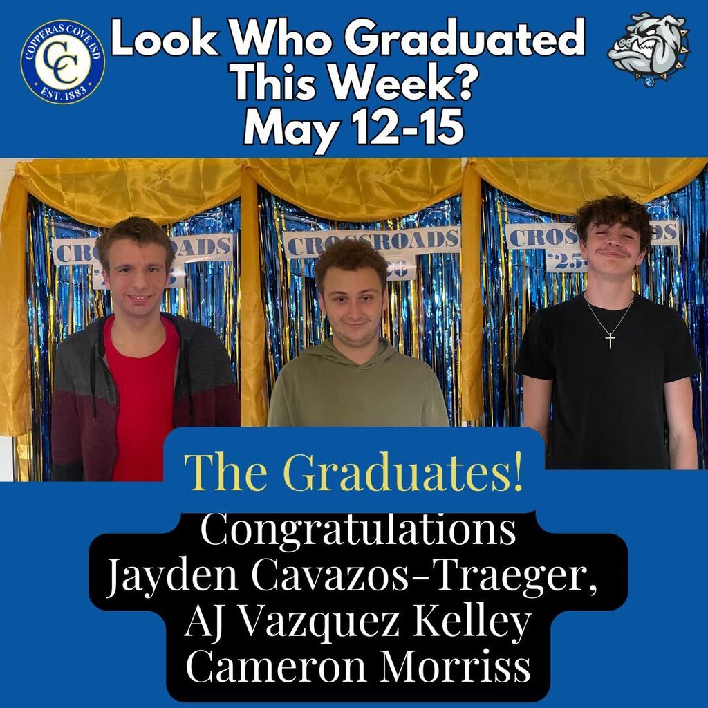 Graduates with logos