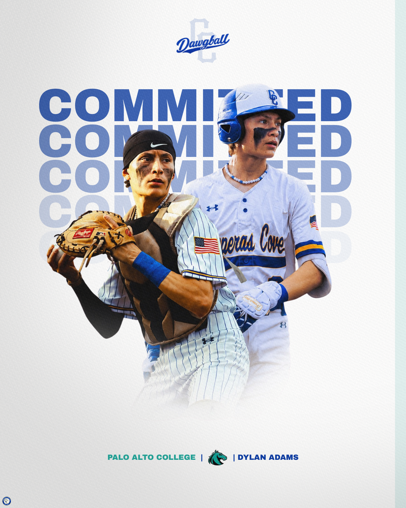 dawg ball committed. dylan adams palo alto college