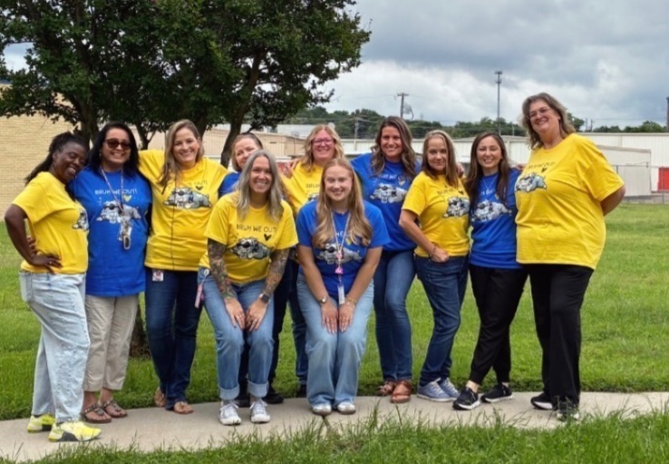 Crossroads staff in last day tshirts