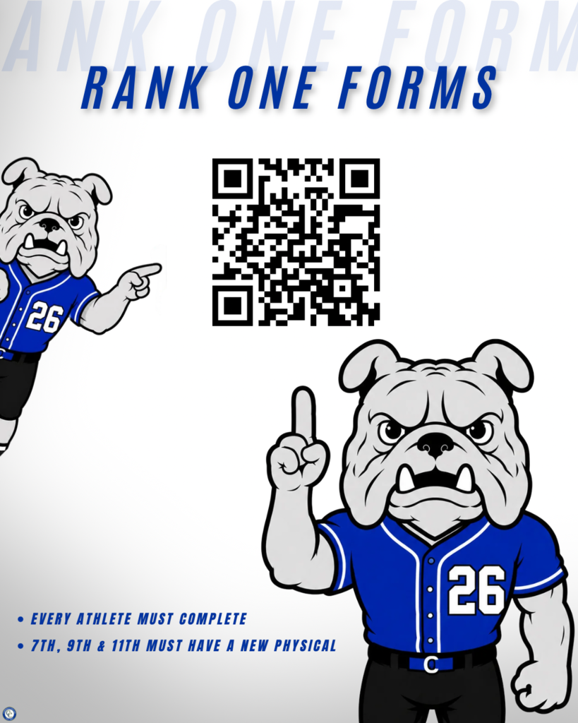 rank on forms are open . every athlete must complete 7th, 9th an 11th grade must have a new physical 