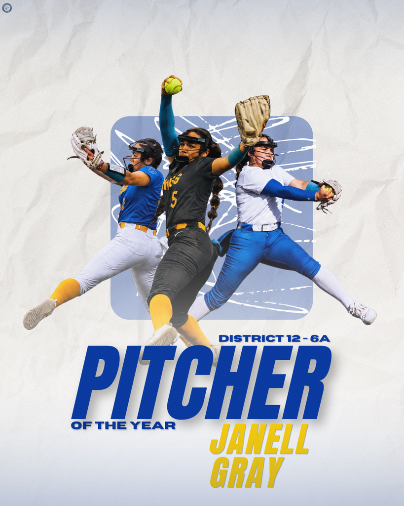 district 12 6A pitcher of the year janell gray