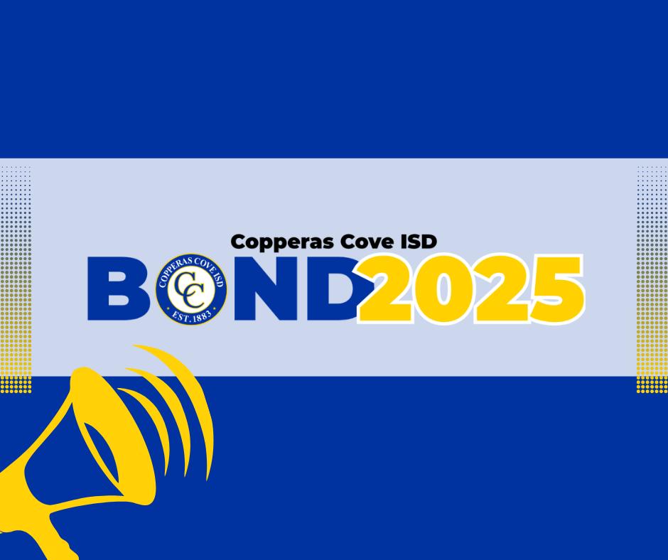Graphic with Copperas Cove ISD Bond 2025 logo