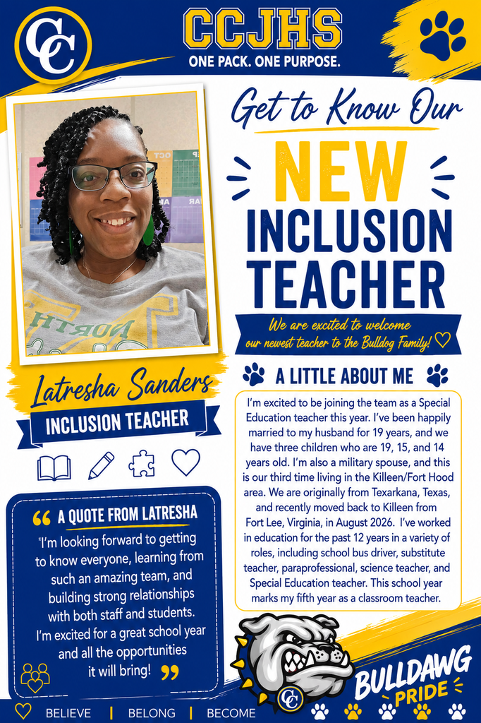 Mrs. Sanders- details in the post