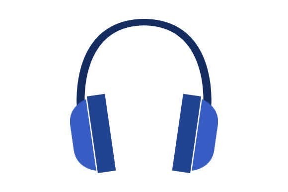 Graphic of headphones