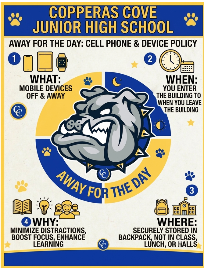 CCJHS Cell Phone Policy- details in the post
