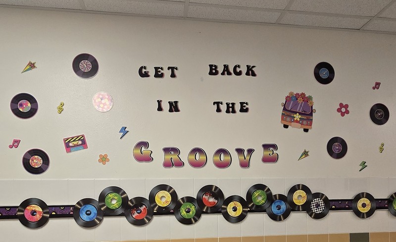 Get back into the groove sign.