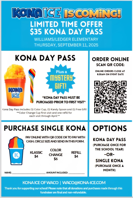 Kona Ice Flyer WLE @ FJE