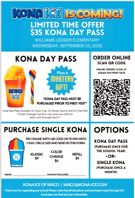 Kona Ice Flyer WLE @ MWE