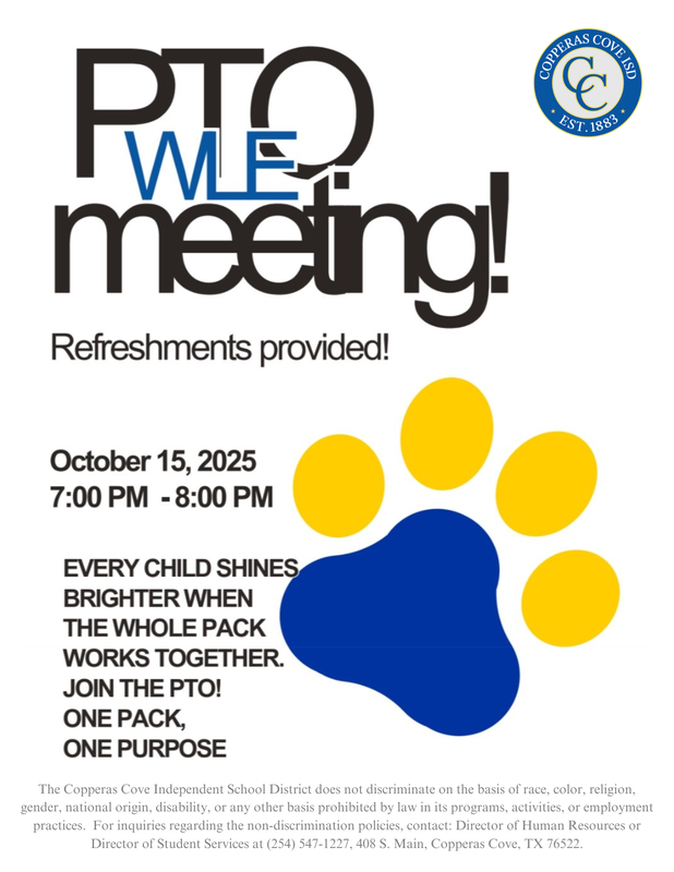 WLE PTO Meeting