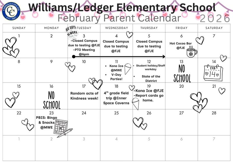 WLE February Calendar 2026