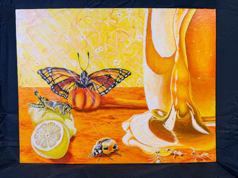 Photo of a student's visual artwork