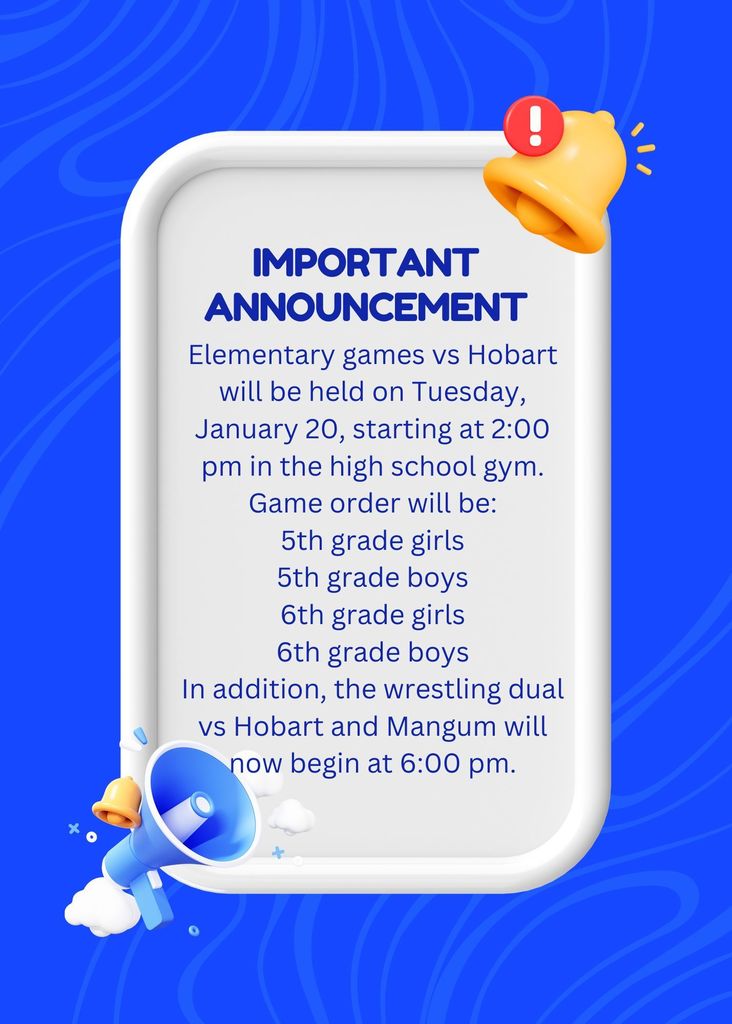 January 20th Schedule 