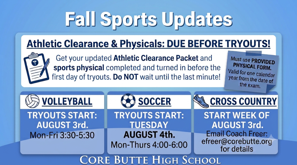 Fall sports update