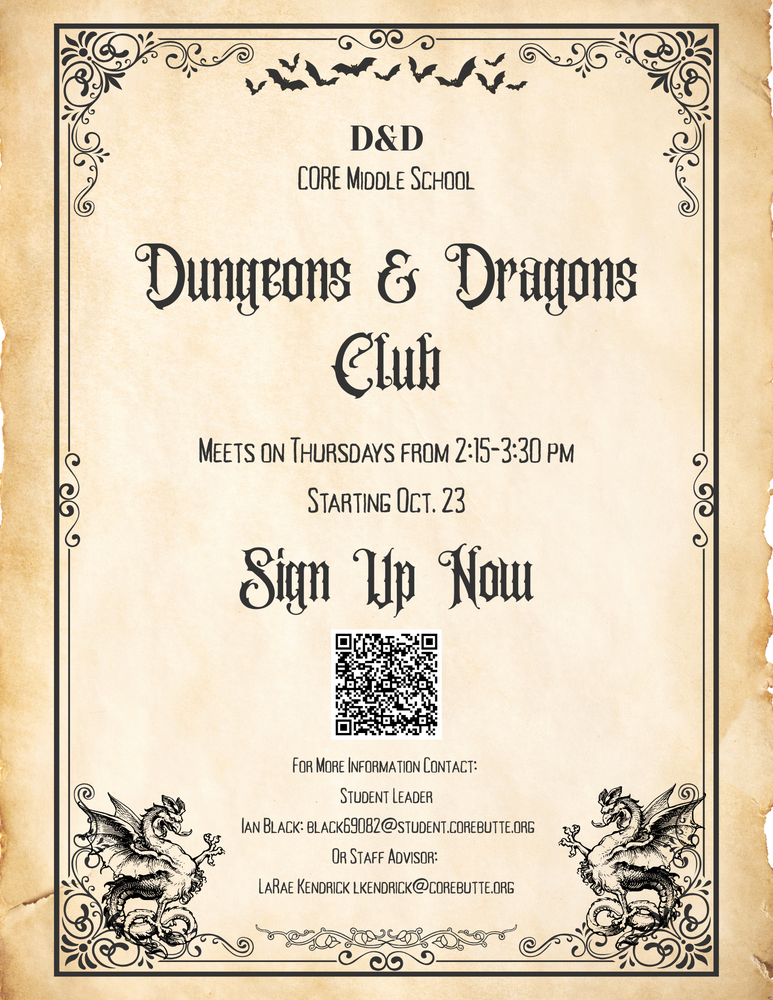 D&D flyer