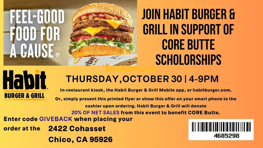 Habit Burger Fundraiser