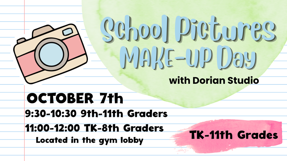 Make Up Picture Day Flyer