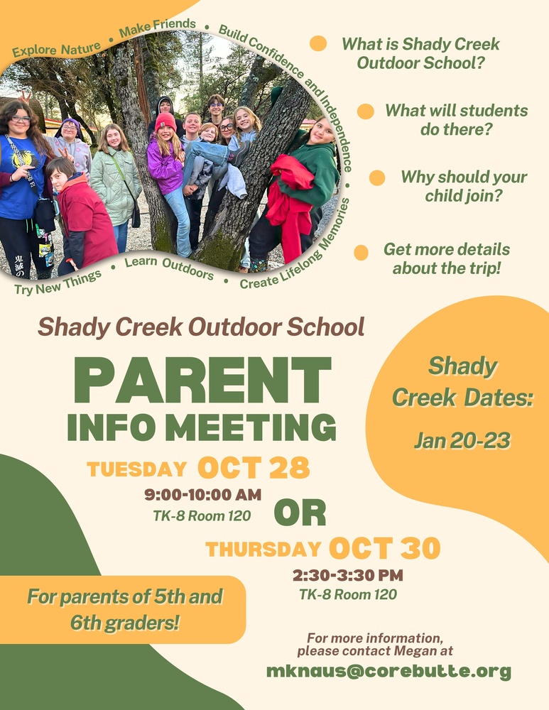 25/26 Shady Creek Info Meeting