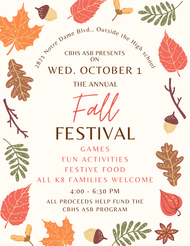 25/26 Fall Festival Flyer