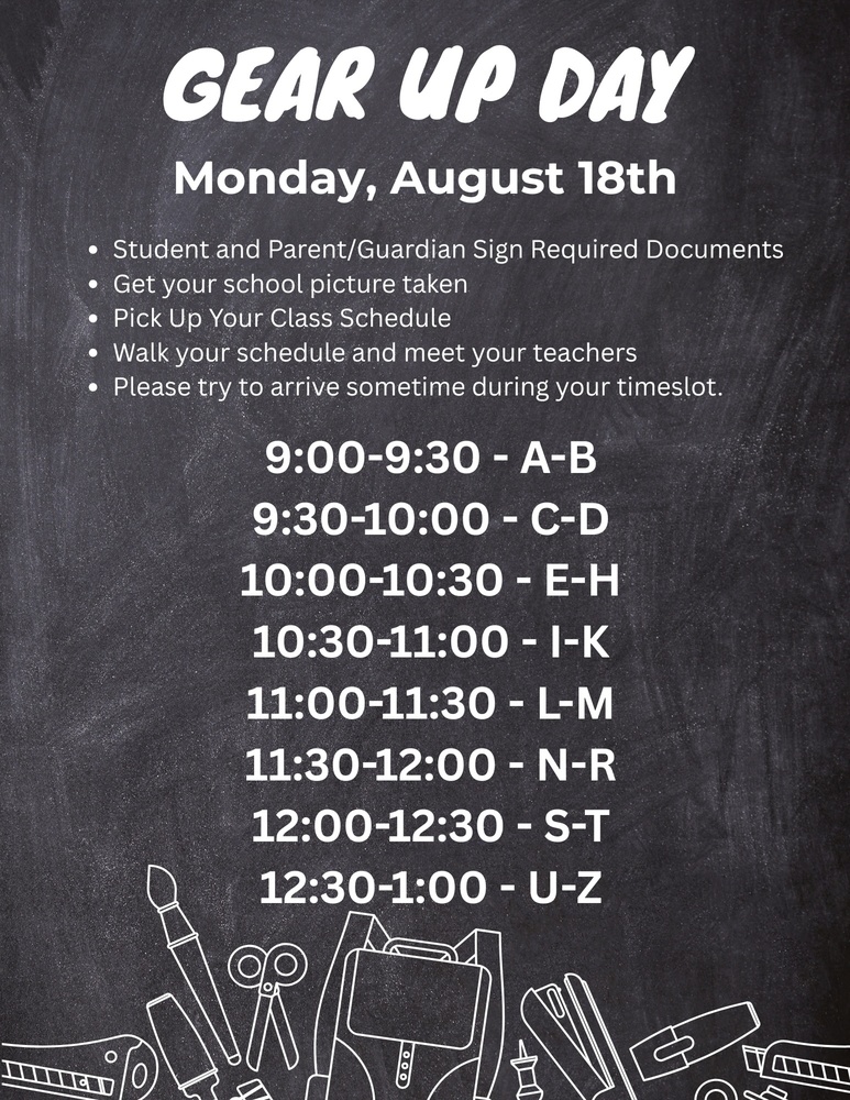 CBHS Gear Up Day Aug 18th