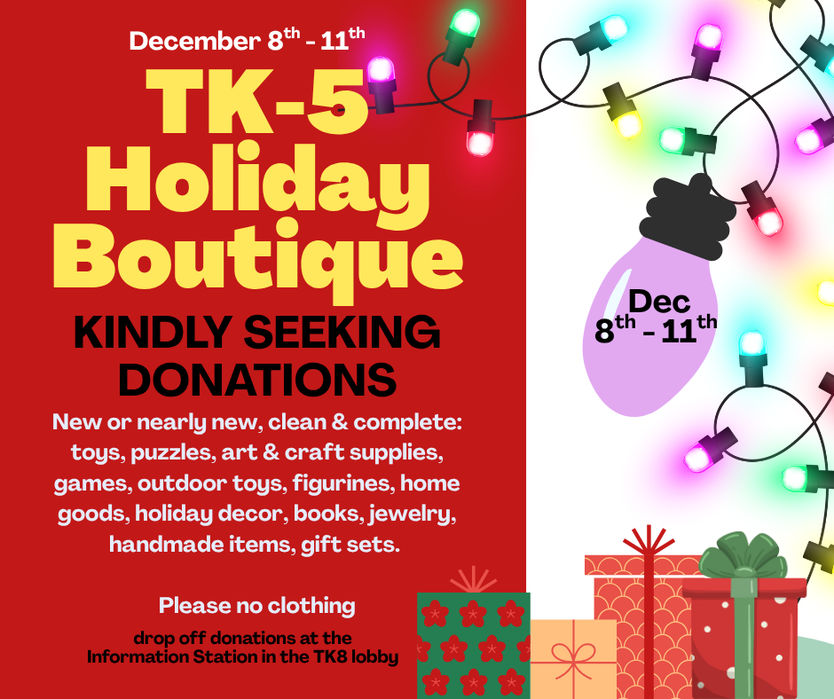 Seeking Holiday Boutique Donations