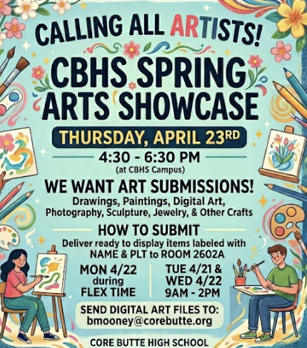 Callling all Artist! Spring Arts showcase coming up!