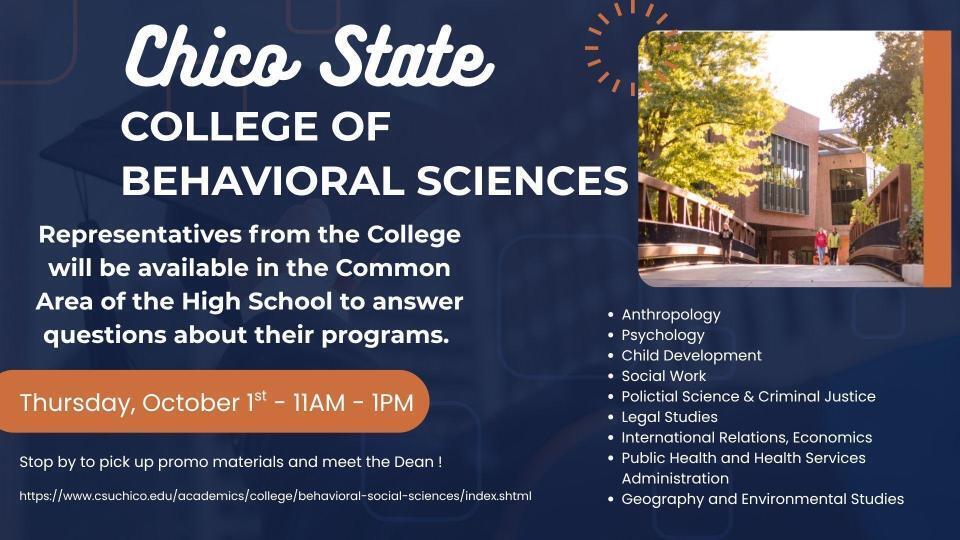 Chico State College of Behavioral Sciences