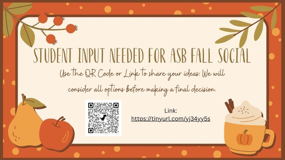 Student Input Needed
