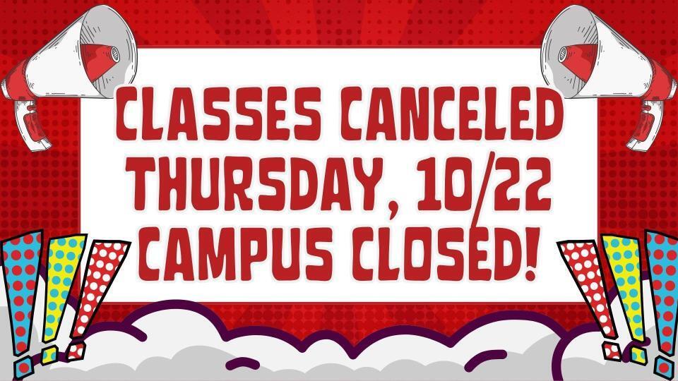 No classes Thursday 10/22!!