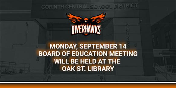 Monday, September 14 BOE Meeting Location Updated