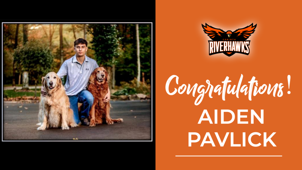 Congratulations Aiden Pavlick