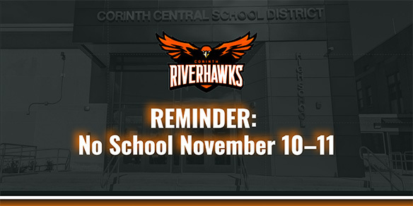 Reminder: No School November 10-11