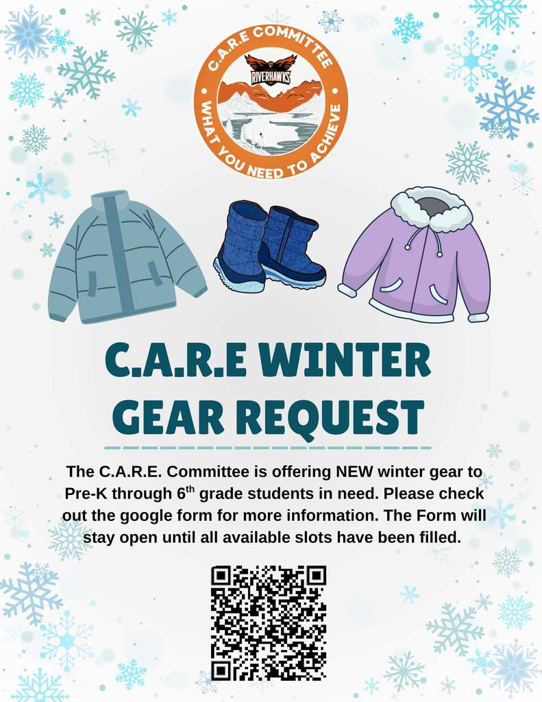 CARE Committee Winter Gear request for students PreK-6