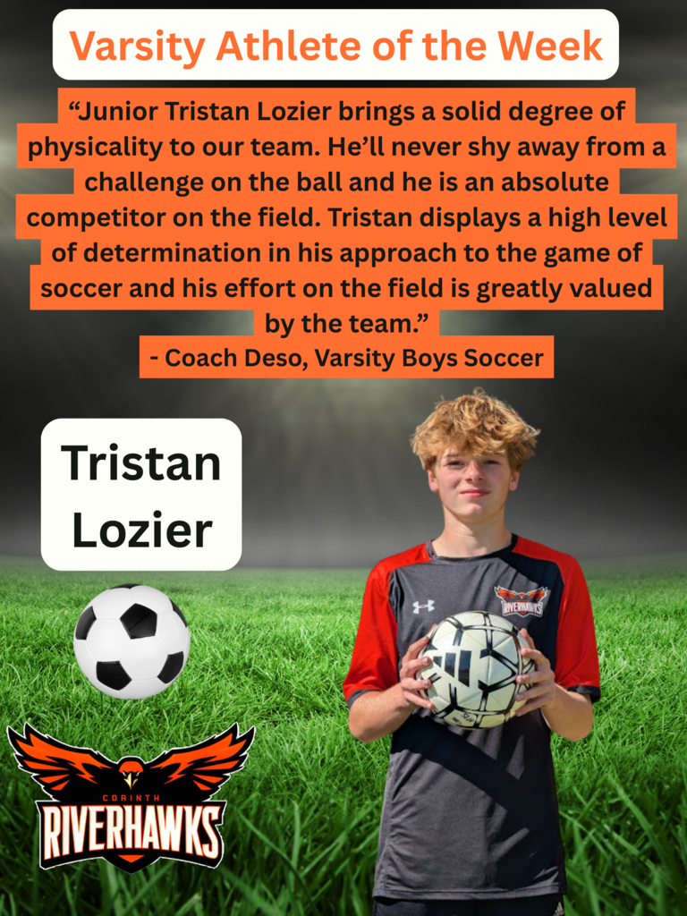 Tristan Lozier - Athlete of the Week