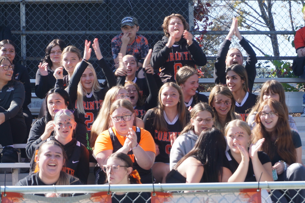 Students in bleachers