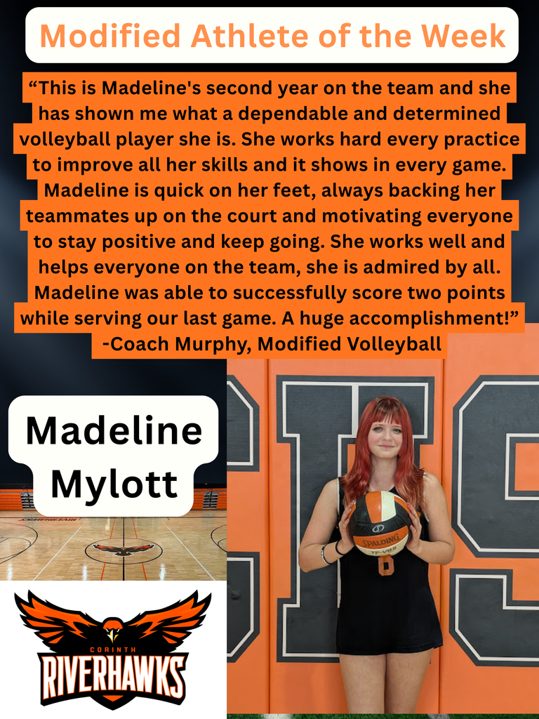 Madeline M - Modified Athlete of the Week