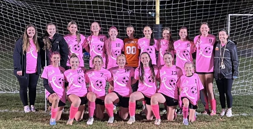 Girls Varsity Soccer PINK GAME