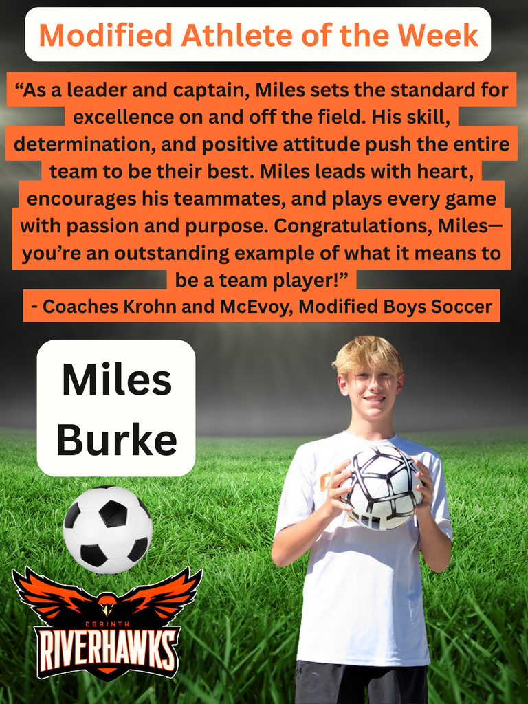 Miles Burke Modified Athlete of the Week