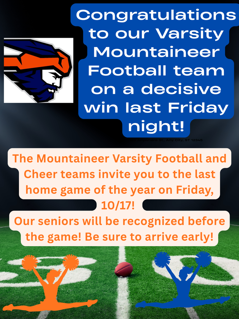 VARSITY FOOTBALL and CHEER