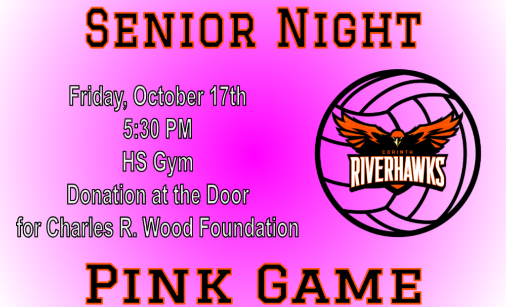 VARSITY VB Pink Game and Senior Night