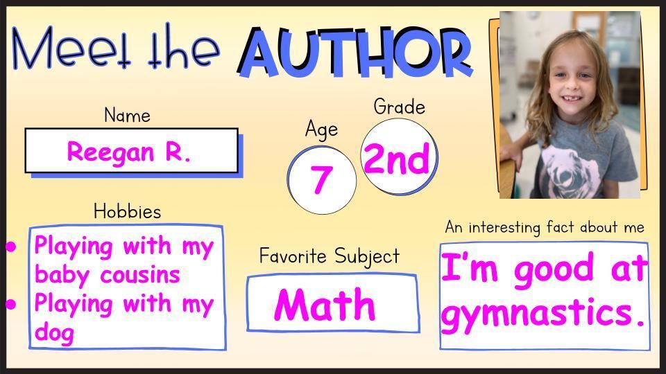 Author of the Week Reegan