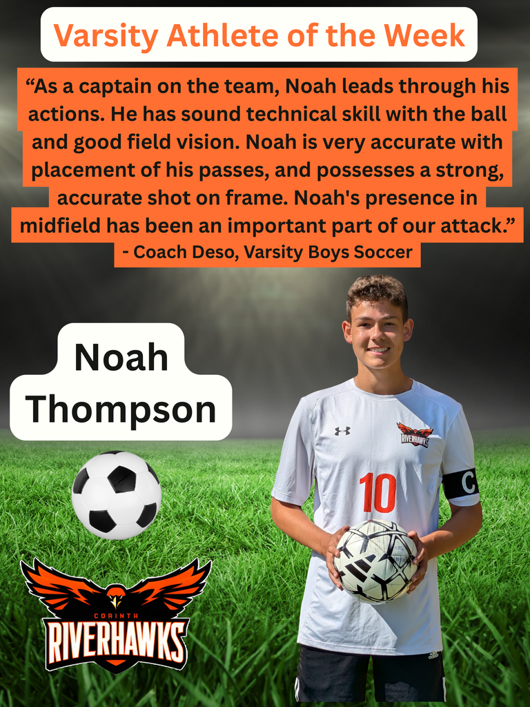 Noah Thompson Athlete of the Week