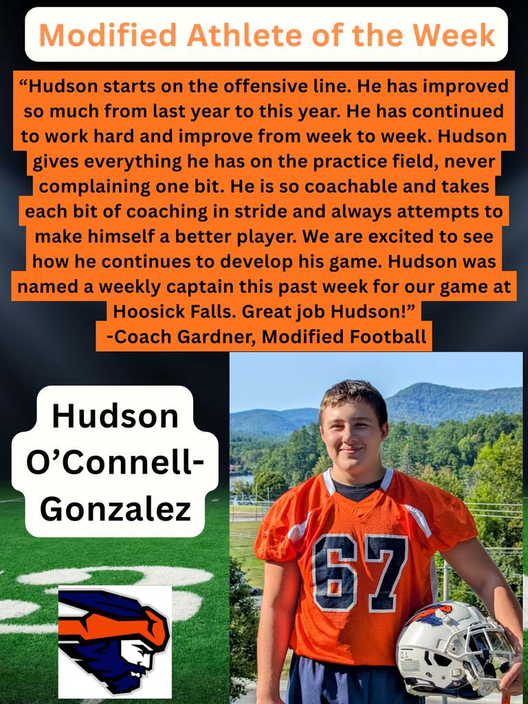 Hudson O Athlete of the Week