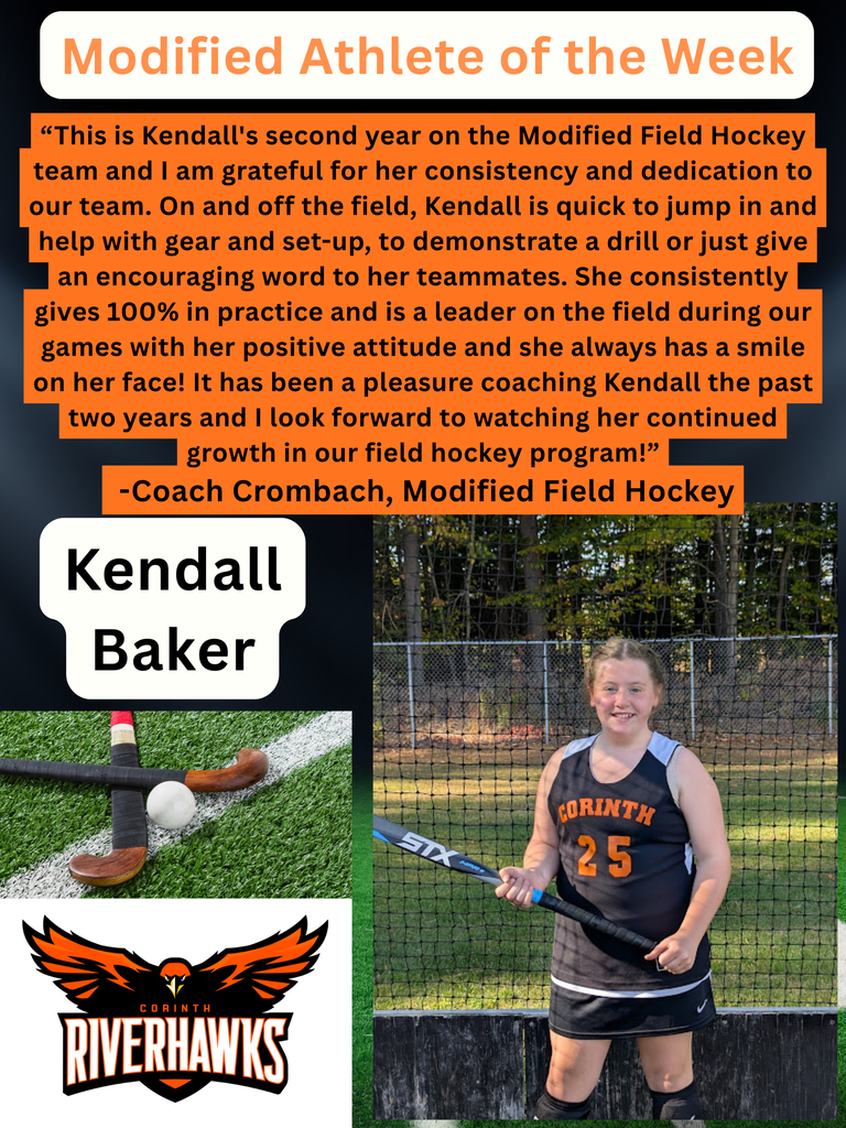 Kendall B Athlete of the Week