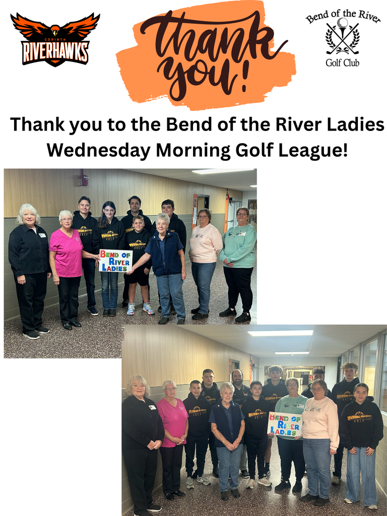 Bend of the River Golf thank you