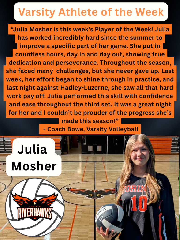 Julia Mosher Athlete of the Week