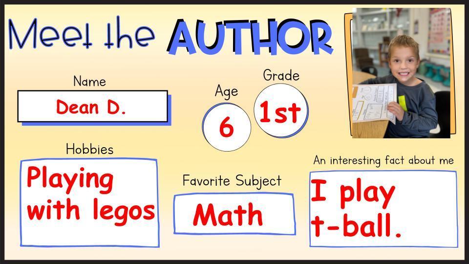 Author of the Week Dean