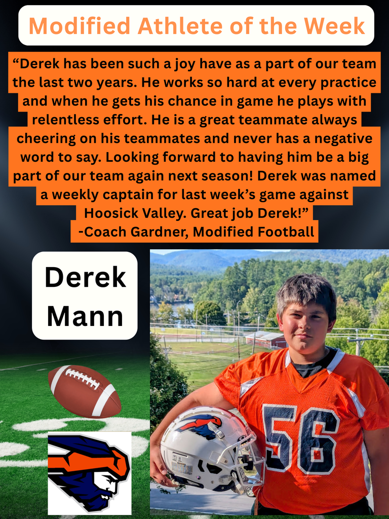Derek Mann Athlete of the Week