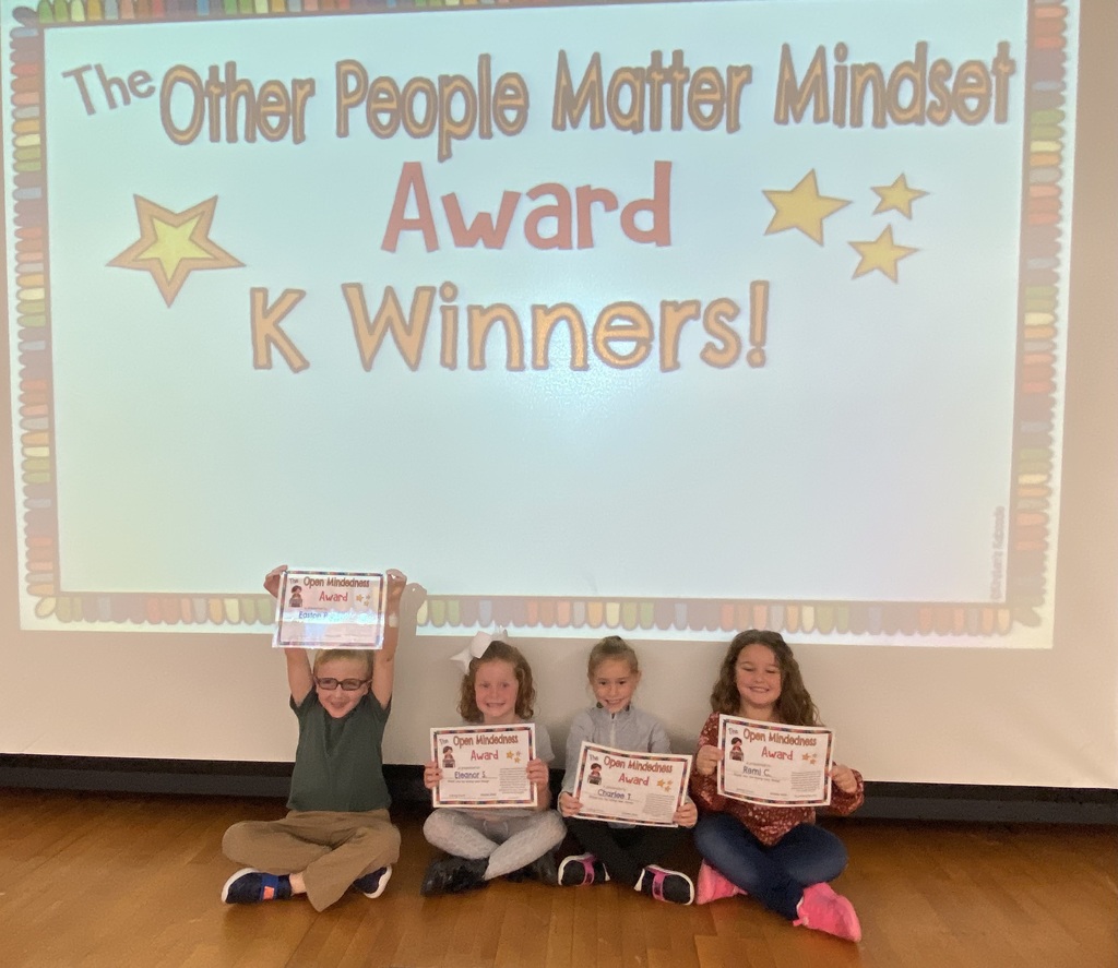 Kindergarten Choose Kindness awards